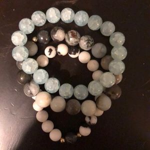Stone bracelet set!!
